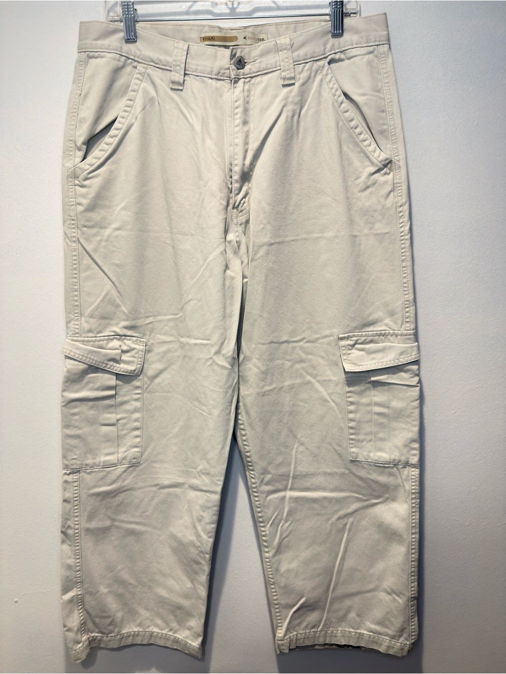 Levi’s Silvertab Khaki Cargo Baggy Pants Y2K 2000s 34x30